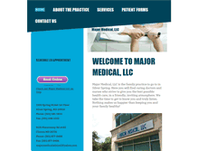 Tablet Screenshot of majormedicaladvice.com